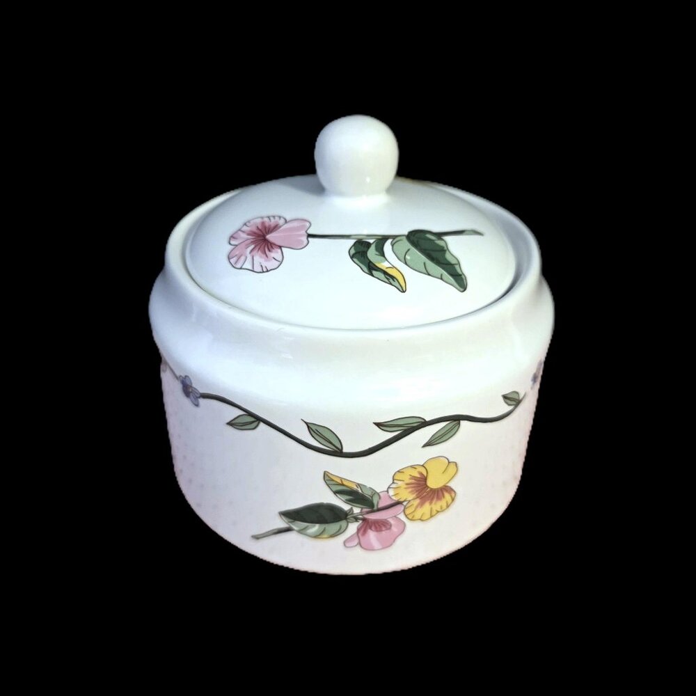 International "Terrace Blossoms" Sugar Bowl with Lid